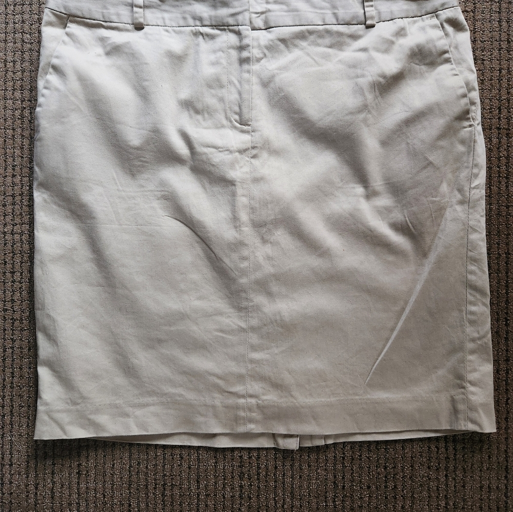 Attention Khaki Skirt Tan Womens - Size 14